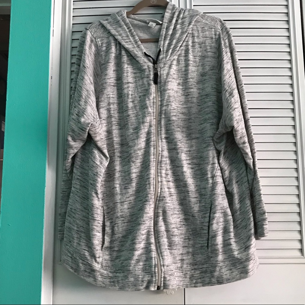 Ava and Viv gray activewear hoodie